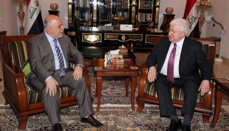 معصوم والعبادي يؤكدان ضرورة إنضاج التفاهمات اللازمة لمرحلة ما بعد الانتخابات