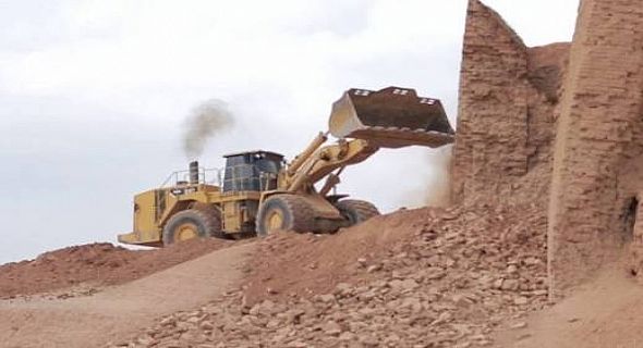 الدواعش يهدمون معبد «نابو» الأثري في نينوى