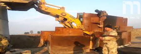 فرقة التدخل السريع تدمر شفل وحفارة لداعش وتقتل خمسة منهم شمال الفلوجة