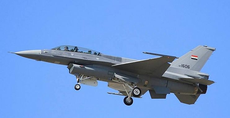 طائرات F16 العراقية تنفذ ضربات جوية ضد أهداف إرهابية داخل الموصل