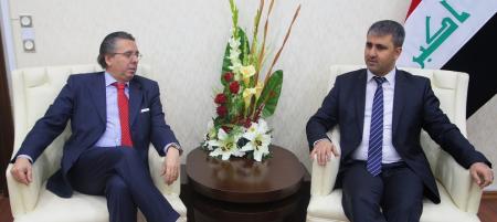 شيخ محمد يبحث مع السفير الايطالي المستجدات الامنية و التطورات الميدانية