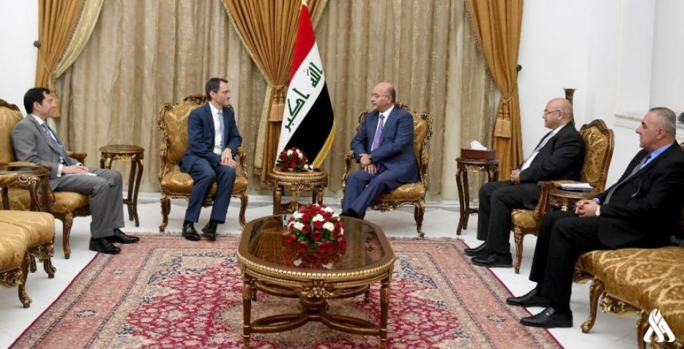 رئيس الجمهورية لمسؤول اميركي: الموقف العراقي تجاه ازمات المنطقة نابع من الالتزام بسياساته الوطنية