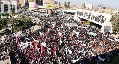 مكتب العبادي يتهم أطرافاً لتحريف مسار التظاهرات ومنها تعطيل شركات النفط في البصرة