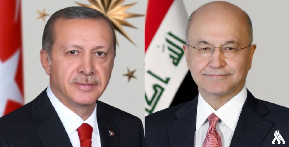 صالح واردوغان يؤكدان اهمية دعم المجتمع الدولي لاستقرار العراق