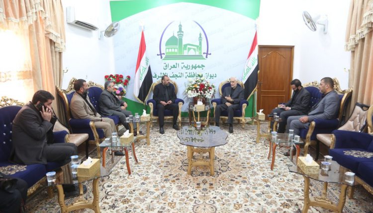 حكومة النجف المحلية تبحث مع وفد ايراني الزيارة الاربعينية