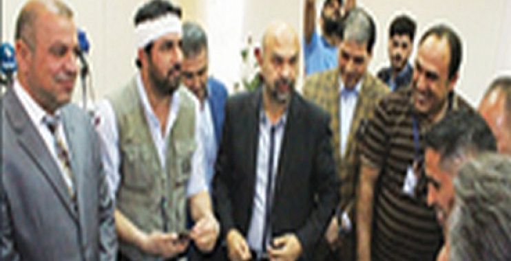 شبكة الاعلام العراقي تكرم مراسلين حربيين