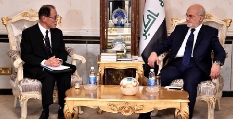 الجعفري يبحث مع السفير الياباني تعزيز العلاقات وعقد اللجنة الوزارية المشتركة