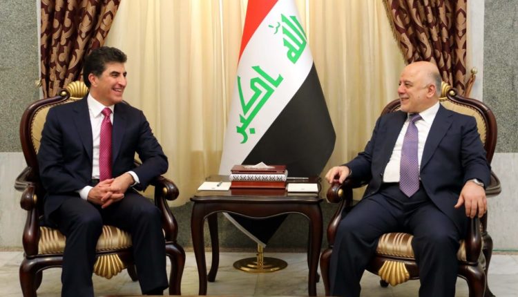 العبادي يبحث مع نيجرفان بارزاني الاوضاع السياسية والعامة في البلاد