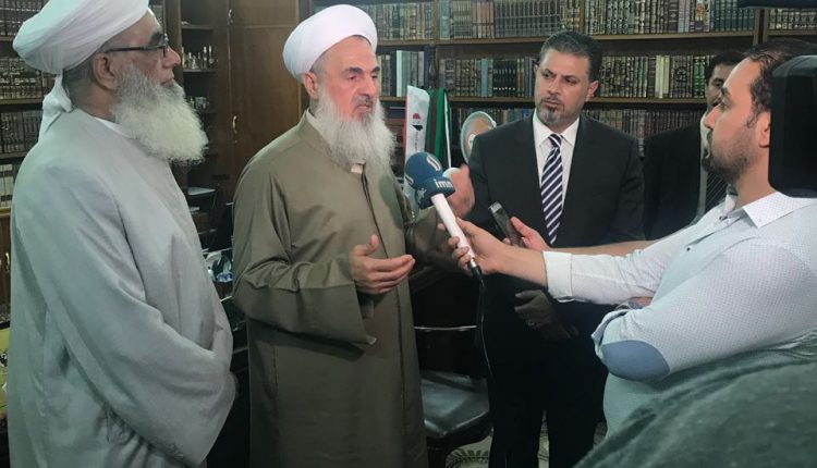 رئيس شبكة الاعلام العراقي مجاهد ابو الهيل يبحث مع مفتي العراق تنظيم الخطاب الديني في الاعلام