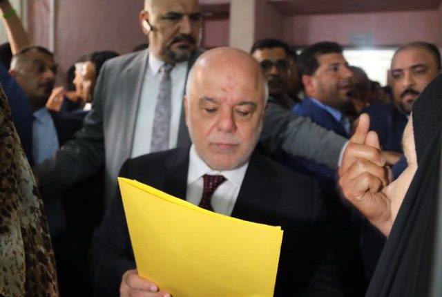 د. حيدرالعبادي يزور مديرية تقاعد محافظة البصرة