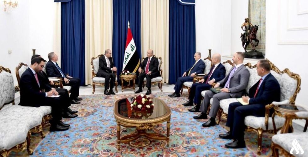 رئيس الجمهورية لوزير الخارجية الأردني: العراق لن يكون منطلقاً لاعتداء على دول الجوار
