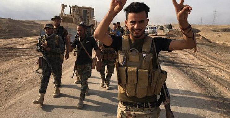 الحشد يشرع بتطهير ناحية الرمانة ويرفع 43 عبوة ناسفة