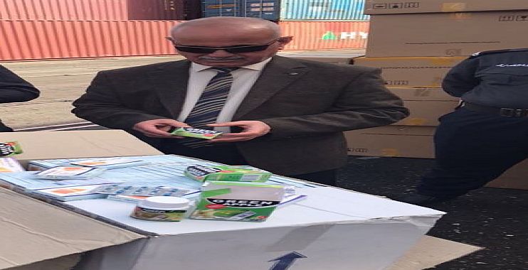 ضبط حاوية أدوية مخالفة للتعليمات والضوابط الصحية