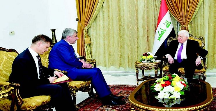 معصوم يثمن الدور الروسي في دعم العراق