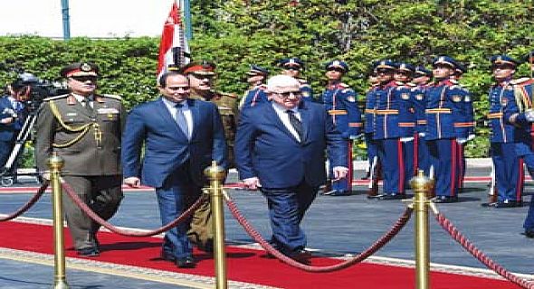 معصوم والسيسي يتفقان على تفعيل آليات العمل بين العراق ومصر