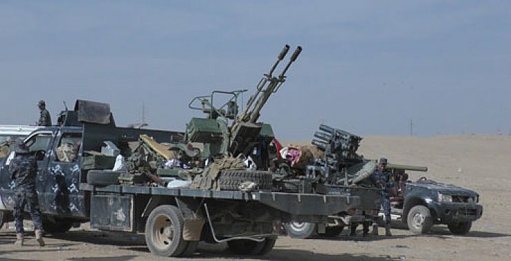 مدفعية الشرطة الاتحادية تتخذ مواضعها في تلعفر