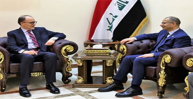 رئيس البرلمان والسفير الامريكي يؤكدان اهمية الحفاظ على وحدة العراق وسلامة مواطنيه