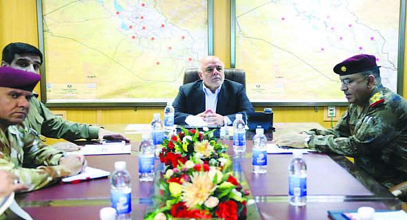 العبادي يوجه العمليات المشتركة بالسيطرة على الموقف في طوزخورماتو