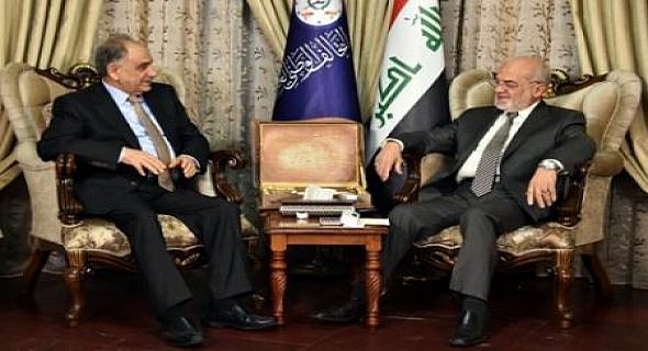 الجعفري يبحث مع المطلك الإصلاح الذي تشهده العملـية السياسية