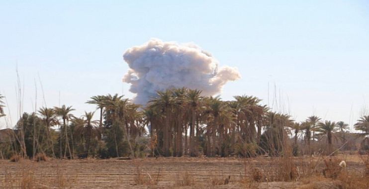 القوة الجوية تدك اوكار داعش في القائم غرب الانبار