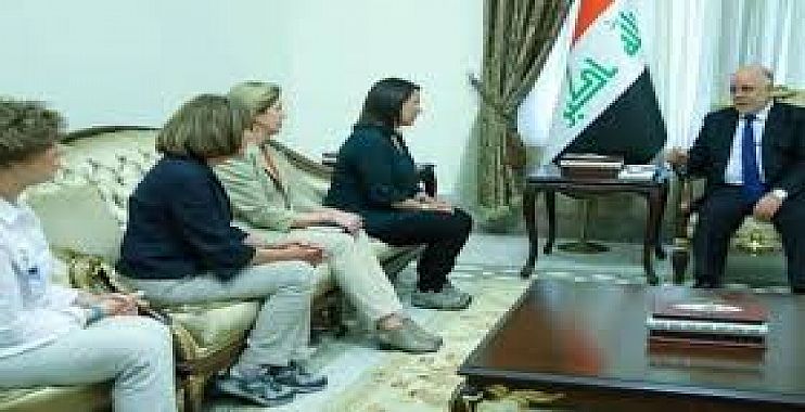 العبادي يستقبل وفد الكونغرس الاميركي النسوي