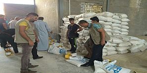 توزيع أكثر من 14 ألف حصة غذائية على المواطنين في المناطق المحررة