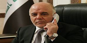 العبادي يتلقى اتصالا هاتفيا من الرئيس الفرنسي